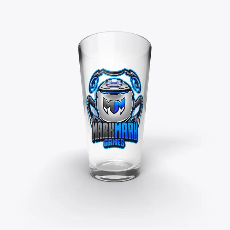 Mark Mark Droid Pint Glass (Blue Logo)